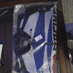 Copper Rivet Men's Blue and Black Lightweight Jacket